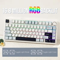 EPOMAKER Aula F75 Gamer Mechanikus Billentyűzet 75% RGB Bluetooth Vezeték Nélküli 5