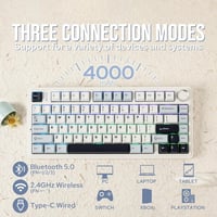 EPOMAKER Aula F75 Gamer Mechanikus Billentyűzet 75% RGB Bluetooth Vezeték Nélküli 3