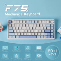 EPOMAKER Aula F75 Gamer Mechanikus Billentyűzet 75% Hot Swap RGB Bluetooth 2