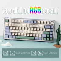 EPOMAKER Aula F75 Gasket Mechanikus Billentyűzet RGB, Hot Swap, Bluetooth/Vezeték Nélküli 5