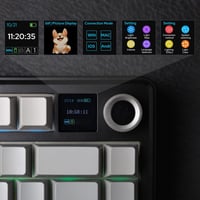EPOMAKER Aula F75 MAX 75% Mechanikus Gaming Billentyűzet TFT Kijelzővel, Vezeték Nélküli, Hot-Swap, Fekete 4