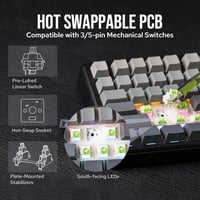 EPOMAKER Aula F75 MAX 75% Mechanikus Gaming Billentyűzet TFT Kijelzővel, Vezeték Nélküli, Hot-Swap, Fekete 5