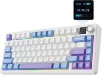 EPOMAKER Aula F75 MAX Mechanikus Gaming Billentyűzet 75% TFT Kijelzővel Forgóval Vezeték Nélküli 1