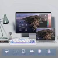 EPOMAKER Aula F75 MAX Mechanikus Gaming Billentyűzet 75% TFT Kijelzővel Forgóval Vezeték Nélküli 3