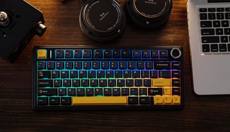 EPOMAKER Aula F75 Mechanikus Gamer Billentyűzet 75% Hot Swap RGB Bluetooth Vezeték Nélküli