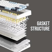 EPOMAKER Aula F75 Mechanikus Gamer Billentyűzet 75% Hot Swap RGB Bluetooth Vezeték Nélküli 6