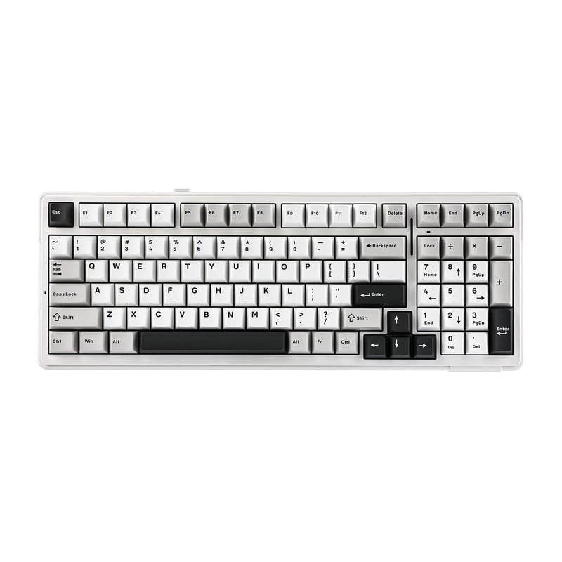 Bezdrôtová mechanická herná klávesnica EPOMAKER Aula F99, RGB, Bluetooth, sivá