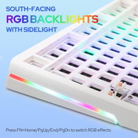 Tastatură mecanică EPOMAKER Aura75 75%, Hot Swap, RGB, 3000 mAh - albă 3