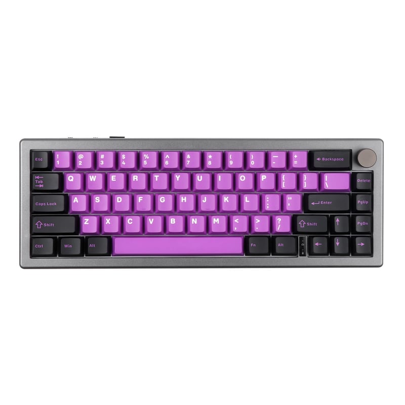 EPOMAKER EK68 65% Mechanická Herná Klávesnica, Hot-Swap, Trojitá Konektivita, 3000 mAh Batéria, RGB Podsvietenie, PBT Keycaps, Čierna