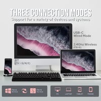 EPOMAKER Galaxy100 Mechanikus Gamer Billentyűzet Numpad, Vezeték Nélküli, Hot Swap, Fekete 5