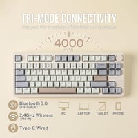 EPOMAKER Galaxy70 Aluminium Mechanikus Gaming Billentyűzet 75% Wireless Bluetooth RGB 3