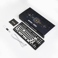 EPOMAKER Galaxy80 Wireless Mechanikus Gamer Billentyűzet Alumínium Gasket Hot-Swap Fekete 9