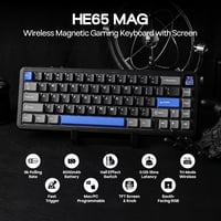 EPOMAKER HE65 Mag Wireless Mechanikus Billentyűzet Forgógombbal, RGB Háttérvilágítás, 8K Polling Rate, 8000 mAh Akkumulátor 2