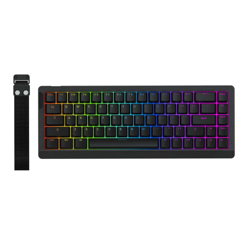EPOMAKER HE68 Lite gaming tipkovnica s Hall efektom, 8K polling, A-RGB - crna