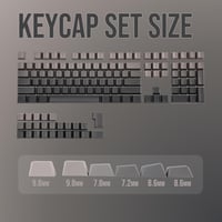 EPOMAKER Ombre 133 Billentyű PBT Keycap szett Cherry profil ISO QWERTY füstszürke 5