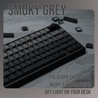 EPOMAKER Ombre 133 Billentyű PBT Keycap szett Cherry profil ISO QWERTY füstszürke 4
