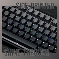 EPOMAKER Ombre 133 Billentyű PBT Keycap szett Cherry profil ISO QWERTY füstszürke 3