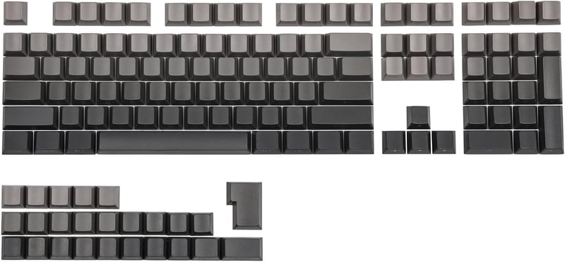 EPOMAKER Ombre 133 Billentyű PBT Keycap szett Cherry profil ISO QWERTY füstszürke