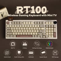 EPOMAKER RT100 97 gombos mechanikus gaming billentyűzet Bluetooth 5.0 USB-C forgatógombbal 2