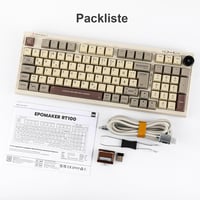 EPOMAKER RT100 ISO Mechanikus Billentyűzet Állítható Mini TV-vel - 98 Gombos, 5000mAh, Hot-Swap, Bluetooth/2.4GHz/USB-C, Német QWERTZ Kioszt 8