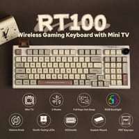 EPOMAKER RT100 Mechanikus Billentyűzet Gaszket, Bluetooth/2.4G/USB, Forgatható, Hot Swap, RGB, 5000mAh 2