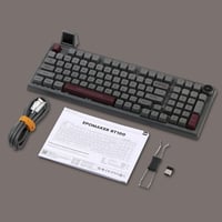 EPOMAKER RT100 Mechanikus Billentyűzet Bluetooth/USB, Forgatógomb, Hot Swap, RGB, 5000mAh 8