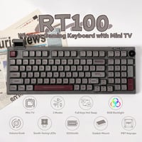 EPOMAKER RT100 Mechanikus Billentyűzet Bluetooth/USB, Forgatógomb, Hot Swap, RGB, 5000mAh 2