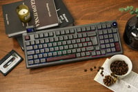 EPOMAKER RT100 mehanička gaming tipkovnica, ISO UK, 98 tipki, Wisteria Linear - siva 2