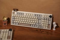 EPOMAKER RT100 mehanička gaming tipkovnica, ISO UK, 98 tipki, Wisteria Linear - retro bijela 2