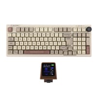 EPOMAKER RT100 mehanička gaming tipkovnica, ISO UK, 98 tipki, Wisteria Linear - retro bijela 1