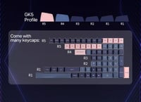 EPOMAKER SKYLOONG GK75 Lite Mechanikus Billentyűzet Forgatógombbal, Hot-Swap, Programozható 6