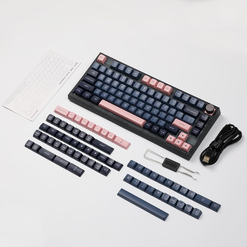 EPOMAKER SKYLOONG GK75 Lite Mechanikus Billentyűzet Forgatógombbal, Hot-Swap, Programozható