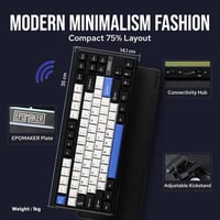 EPOMAKER TH85 Mechanikus Gaming Billentyűzet, Wireless RGB, Hot-Swap, Programozható 7