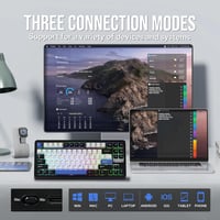 EPOMAKER TH85 Mechanikus Gaming Billentyűzet, Wireless RGB, Hot-Swap, Programozható 3