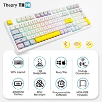 EPOMAKER TH98 96% Mechanikus Gaming Billentyűzet RGB, Hotswap, Bluetooth/2.4GHz/Vezetékes 2
