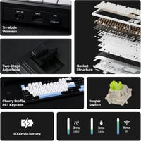 EPOMAKER X Aula F108 PRO Wireless Gaming Billentyűzet Kijelzővel, RGB, Hot Swap, Mac/PC 3