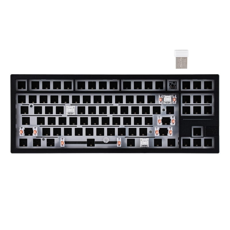 EPOMAKER x Feker Galaxy80 bežična mehanička tipkovnica (barebone), Hot-Swap, aluminij - crna