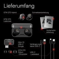 EPOS GTW 270 vezeték nélküli hibrid gaming fülhallgató, zárt, IPX5, 20 óra 5