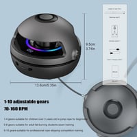 EPROICKS Elektronikus Ugrókötél Bluetooth LED Kijelzővel és Távirányítóval 5