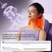 EPROICKS Shiatsu masážny prístroj na krk s funkciou vyhrievania, simuláciou masáže prstami, na viac častí tela, pre mužov aj ženy, tip na darček 3