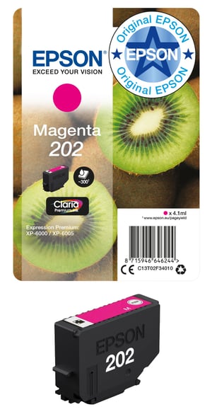 Epson 202 Magenta originalni spremnik s tintom - pakiranje od 1 kom., kompatibilno s Amazon Dash Replenishment