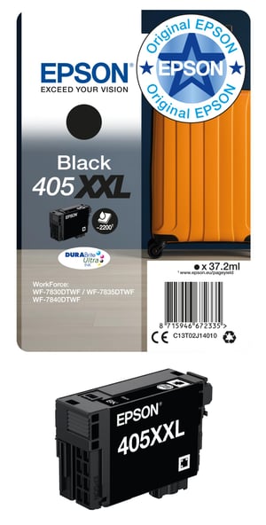 Epson 405XXL DURABrite Ultra spremnik s tintom - crni, velikog kapaciteta