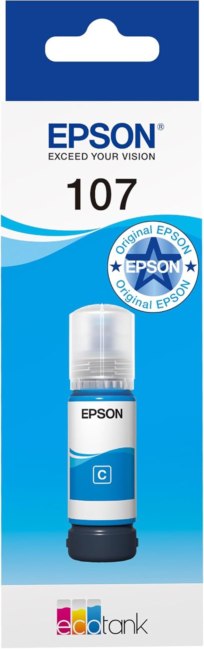 Epson EcoTank 107 tintapalack - cián - akár 7200 oldal - ET-18100