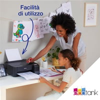 Atramentová tlačiareň Epson EcoTank ET-1810 A4 so zásobníkmi na atrament, 4 fľaštičkami atramentu, Wi-Fi, Wi-Fi Direct, výťažnosťou až 3600 strán čiernobielo a 6500 strán farebne 8