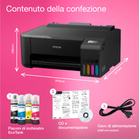 Atramentová tlačiareň Epson EcoTank ET-1810 A4 so zásobníkmi na atrament, 4 fľaštičkami atramentu, Wi-Fi, Wi-Fi Direct, výťažnosťou až 3600 strán čiernobielo a 6500 strán farebne 4