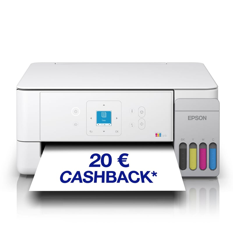 Epson EcoTank ET-2926 Wi-Fi Multifunkciós Tintasugaras Nyomtató - Nyomtatás, Másolás, Szkennelés, A4, AirPrint, LCD Kijelző, Akár 3 Év Tinta
