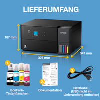 Epson EcoTank ET-2955 A4 Multifunkciós Tintapatron-mentes Nyomtató – Wi-Fi, AirPrint, Duplex, Szkennelés, Másolás, 3,7 cm LCD, 3 év tinta 4