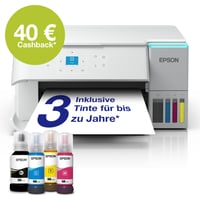 Multifunkčná atramentová tlačiareň Epson EcoTank ET-2956, biela, A4, Wi-Fi, AirPrint — chýba 3-ročná zásoba atramentu (stav: pozri 2. obrázok) 6