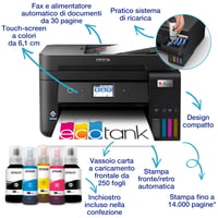 Multifunkčná atramentová tlačiareň Epson EcoTank ET-4800 A4, Wi-Fi, Ethernet, ADF, LCD — Chýba sada atramentov (stav: pozri 2. obrázok) 4