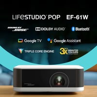 Videoproiector Smart portabil Epson Lifestudio Pop EF-61W, Full HD 1080p, sunet Bose, 700 lumeni, 3LCD, LED RGB, Google TV, diagonală proiecție 150 inchi 4